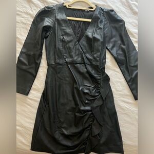 Zara leather dress size small